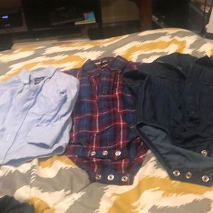 Boys button ups 9-12 months